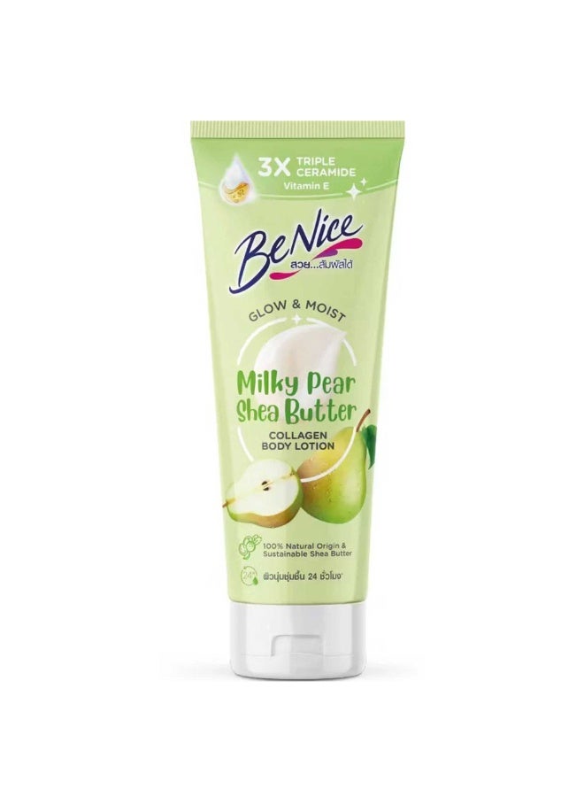 Benice Be Nice - Glowing & Moisturizing Body Lotion with Shea Butter, Collagen & Pear Milk Extract 170ml. - Image 1
